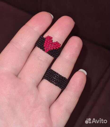 Кольцо из бисера