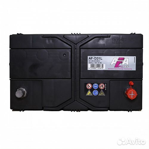 Аккумулятор автомобильный AFA AF-D31L 12В 91Ач 740