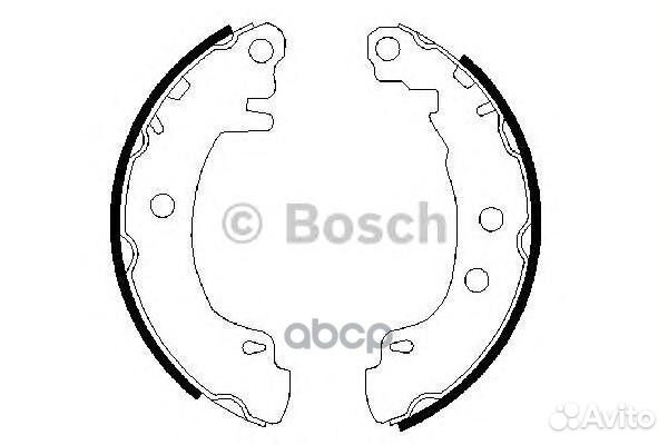 Колодки тормозные 0986487550 Bosch