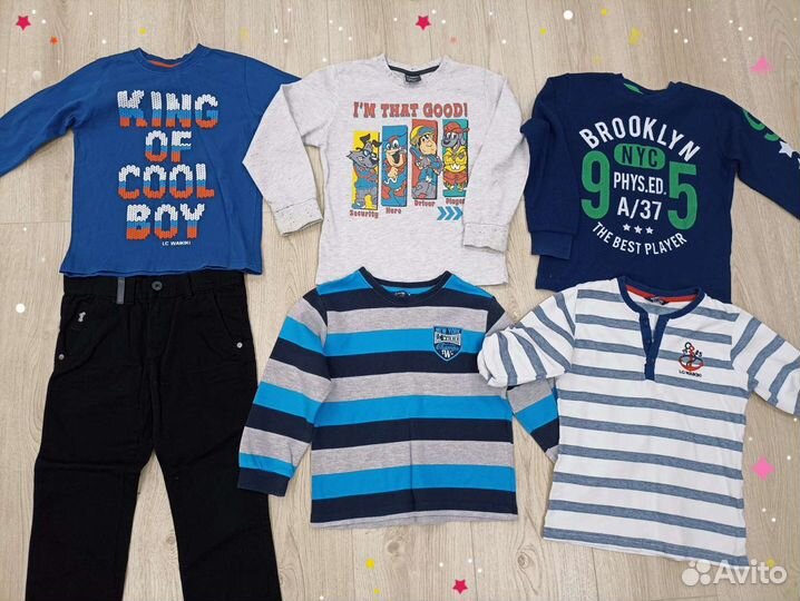 Вещи пакетом на мальчика p. 110/116 бу