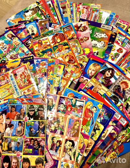 Наклейки 2000-х много листов
