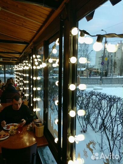 Гирлянда для окон и витрин