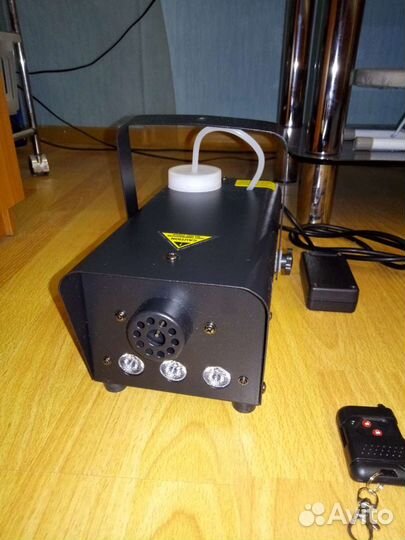 Дым-пушка, Дым-машина 500W. Стробоскоп 180LED, 35W