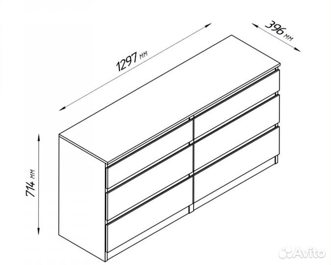 Комод Кастор IKEA