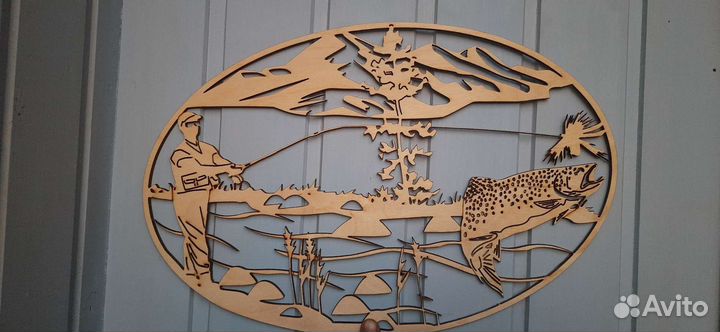 Панно, декор из дерева