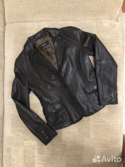 Кожаный пиджак max mara оригинал