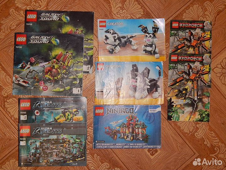 Инструкции к lego, каталоги, коробки