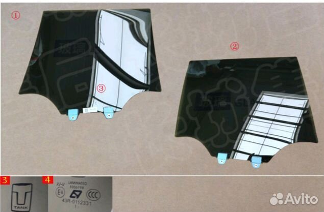 Стекло задней правой двери Tank 500