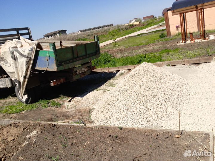 Щебень песок для дорожек