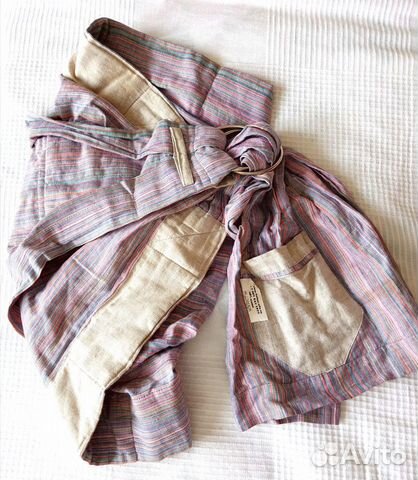 Слинг на кольцах, с кольцами. Ткань лён