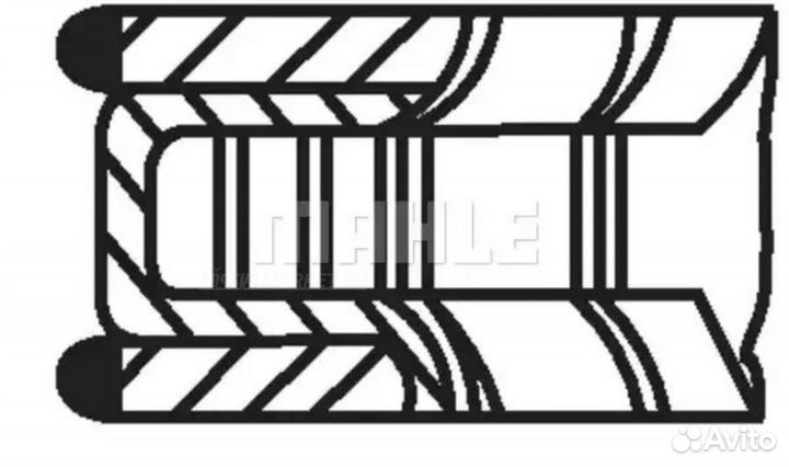 Mahle 011 69 N1 Комплект поршневых колец