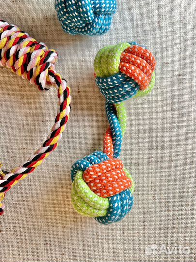 Набор игрушек- канатов для собак, 4 шт