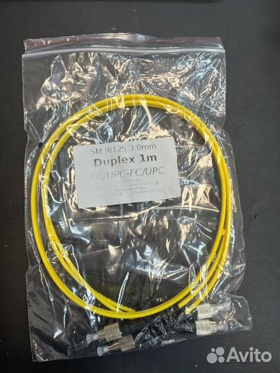 Патч-Корд SM 9/125 3.0MM Duplex 1M FC/UPC-FC/UPC