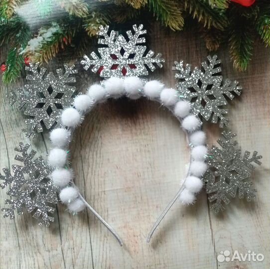 Ободок снежинки