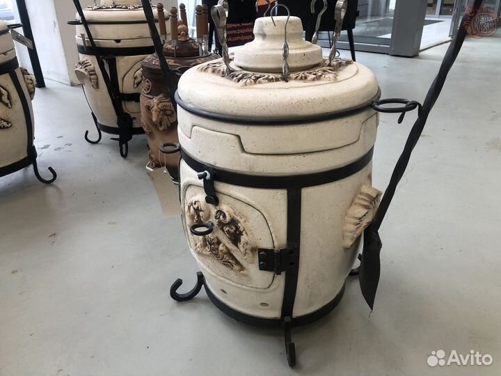 Тандыр из шамотной глины Походный гончар