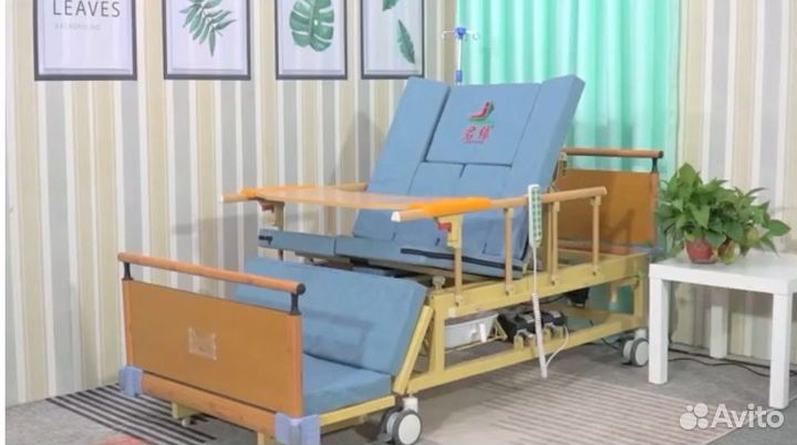 Медицинская кровать для лежачих больных Кресло+WC