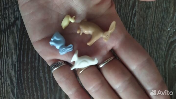 Мини зверушки Playmobil- зайцы. птицы