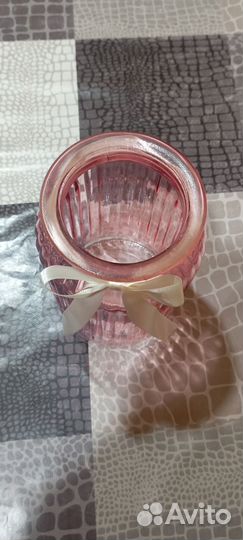 Ваза цветное стекло 1.3 л