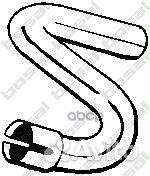 Глушитель задняя часть (труба) volvo 740/760/94