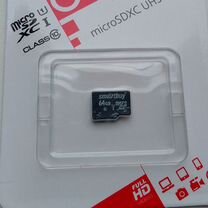 Карта памяти MicroSD Smartbuy 64GB Class 10