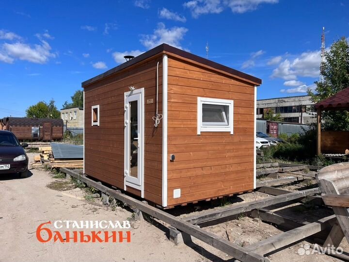 Баня бочка квадро