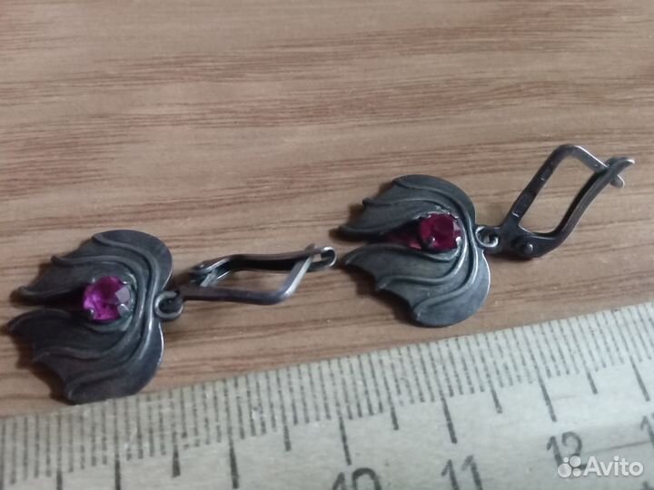 Шкатулочка украшения кольца серьги серебро