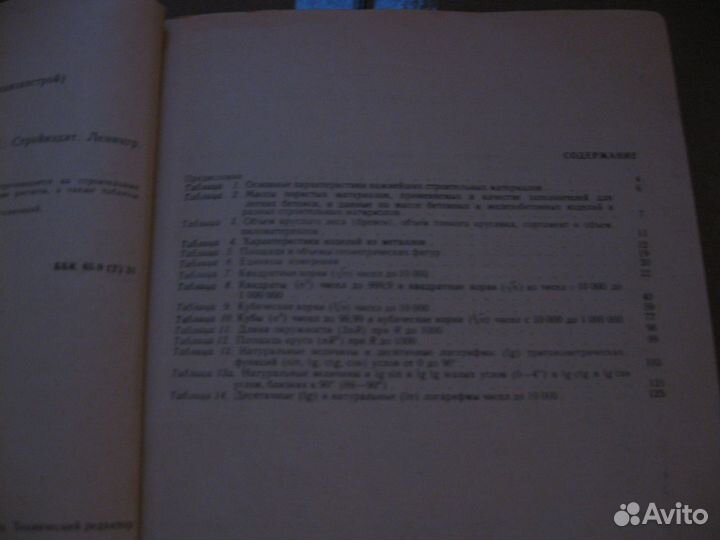 Книга Справочные таблицы для строителей