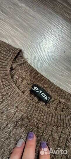 Платье свитер длинное