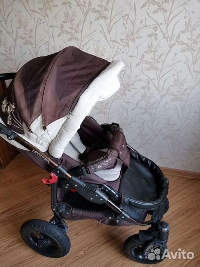 Коляска с люлькой 2 в 1 Шоколад