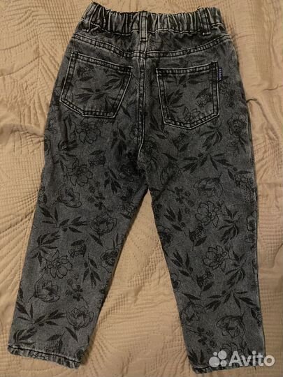 Джинсы mom для девочки 110р