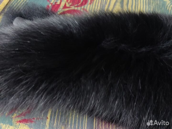 Меховой воротник из песца