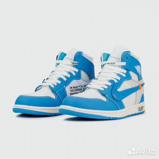 Кроссовки Nike Air Jordan 1 UNC x Off-White (арт