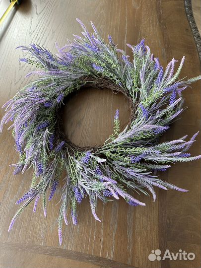 Декор для дома. Лавандовый венок