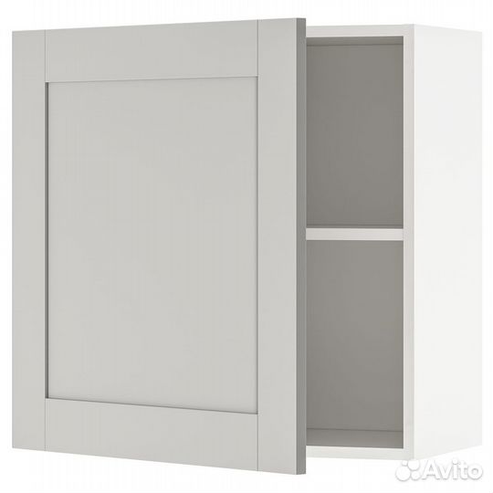 Knoxhult Подвесной шкаф с дверцей, серый, 60x60 см