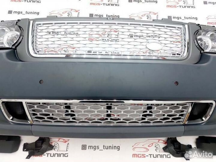 Бампер + фары Land Rover Range Rover