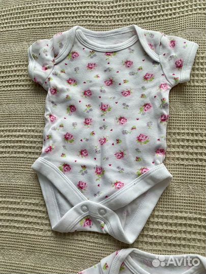 Боди NB, комплект 5 шт., розовые