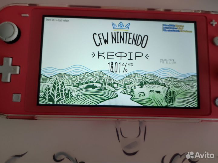 Nintendo switch lite прошитая 256гб