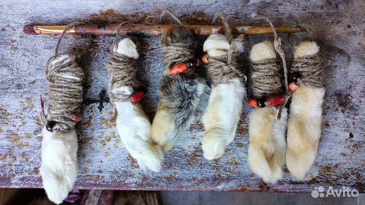 Лапка кролика, кроличьи лапки подвеска талисман