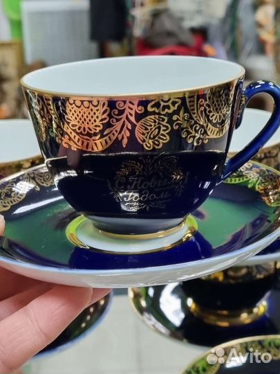 Чайно/кофейный пары. Кобальт, лфз