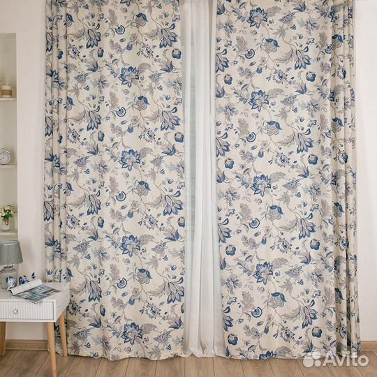 Комплект Шторы + тюль Ирем 480x270 вуаль 300x270