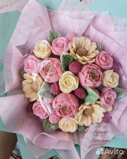 Букет цветов шоколадный