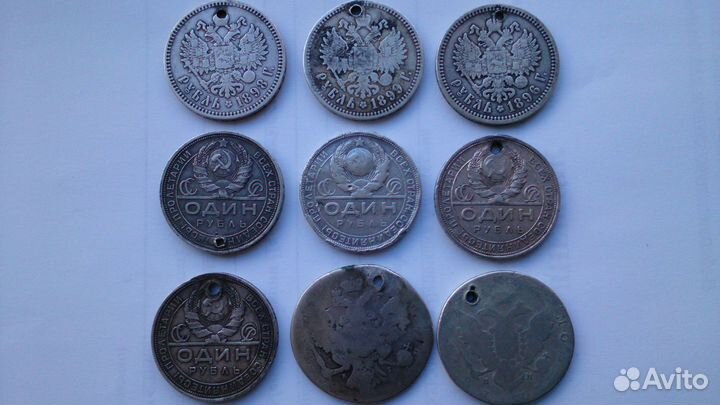 Бюджетные серебряные чешуя и рубли