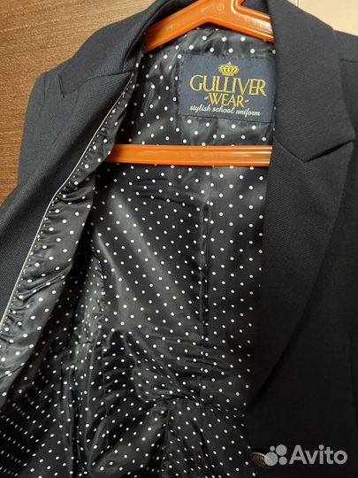 Пиджак школьный для девочки Gulliver р134