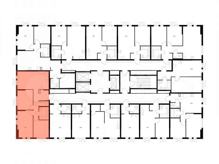 3-к. квартира, 67,8 м², 11/25 эт.