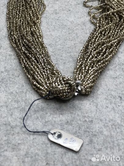 Винтажные бусы из бисера