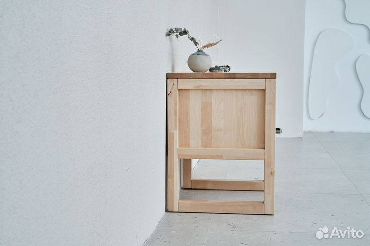 Прикроватная тумба Next из массива дерева с ящиком