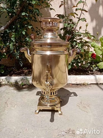 Самовар на дровах старинный