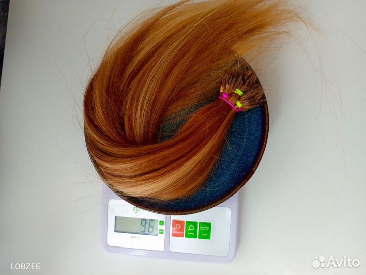 Волосы для наращивания рыжие бу