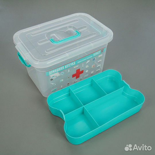 Контейнер для аптечки 6,5 л с вкладышем