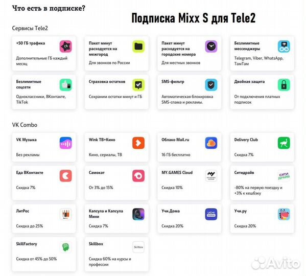 Топовая подписка Tele 2